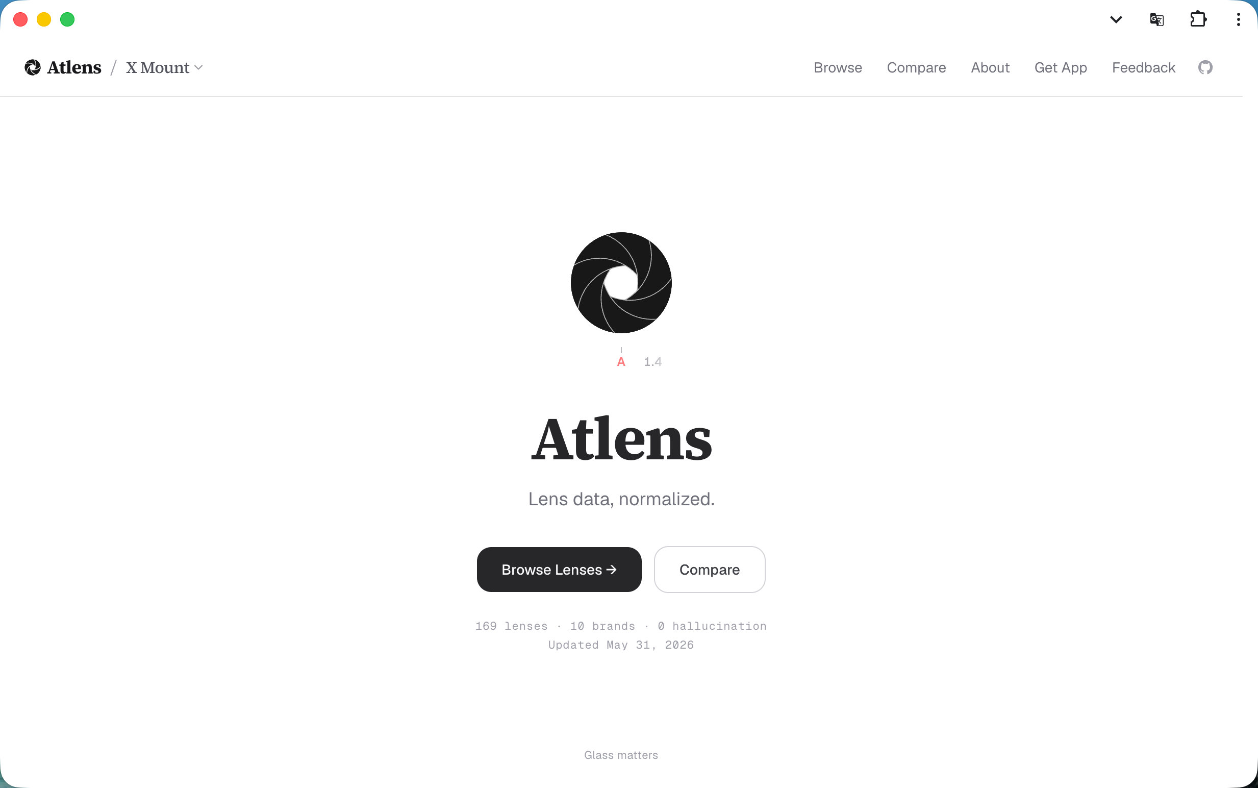 Atlens lens browser