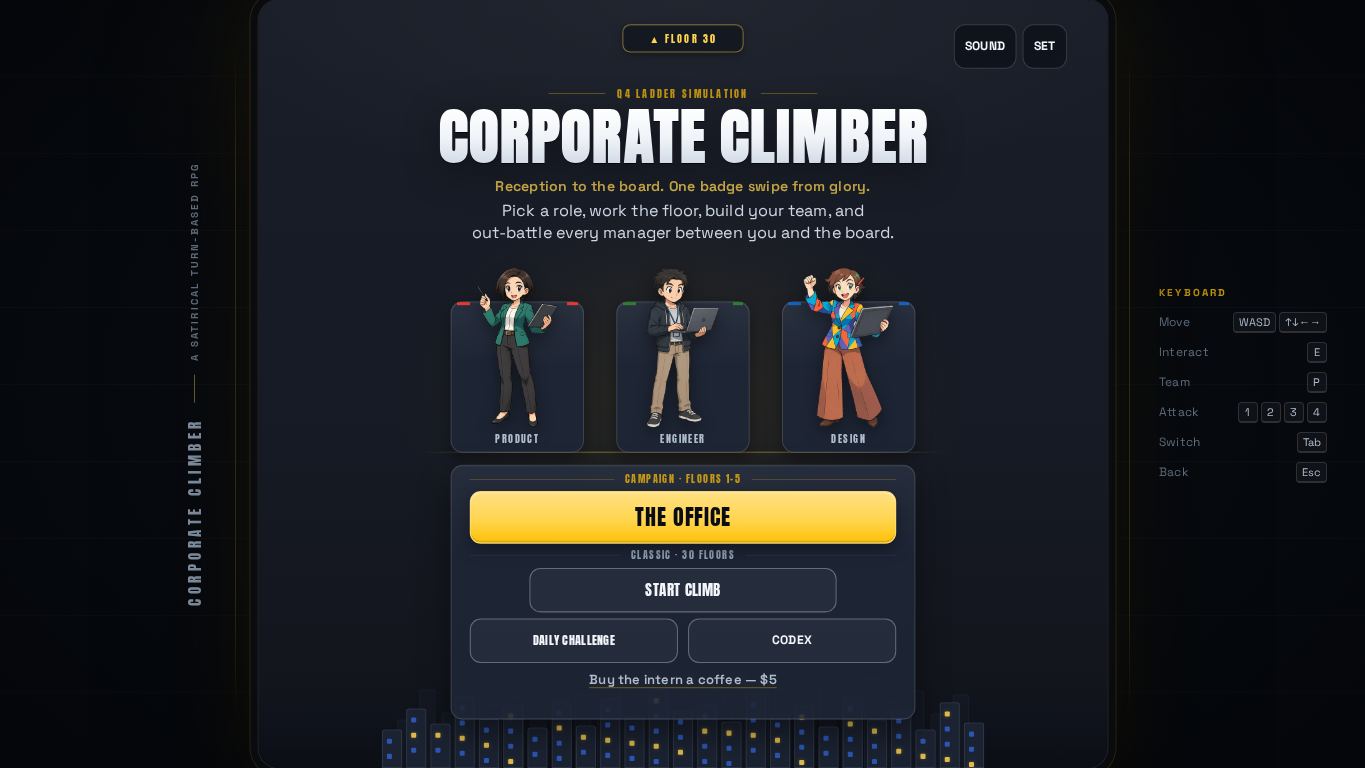 Corporate Climber desktop preview captured by PWAs.app