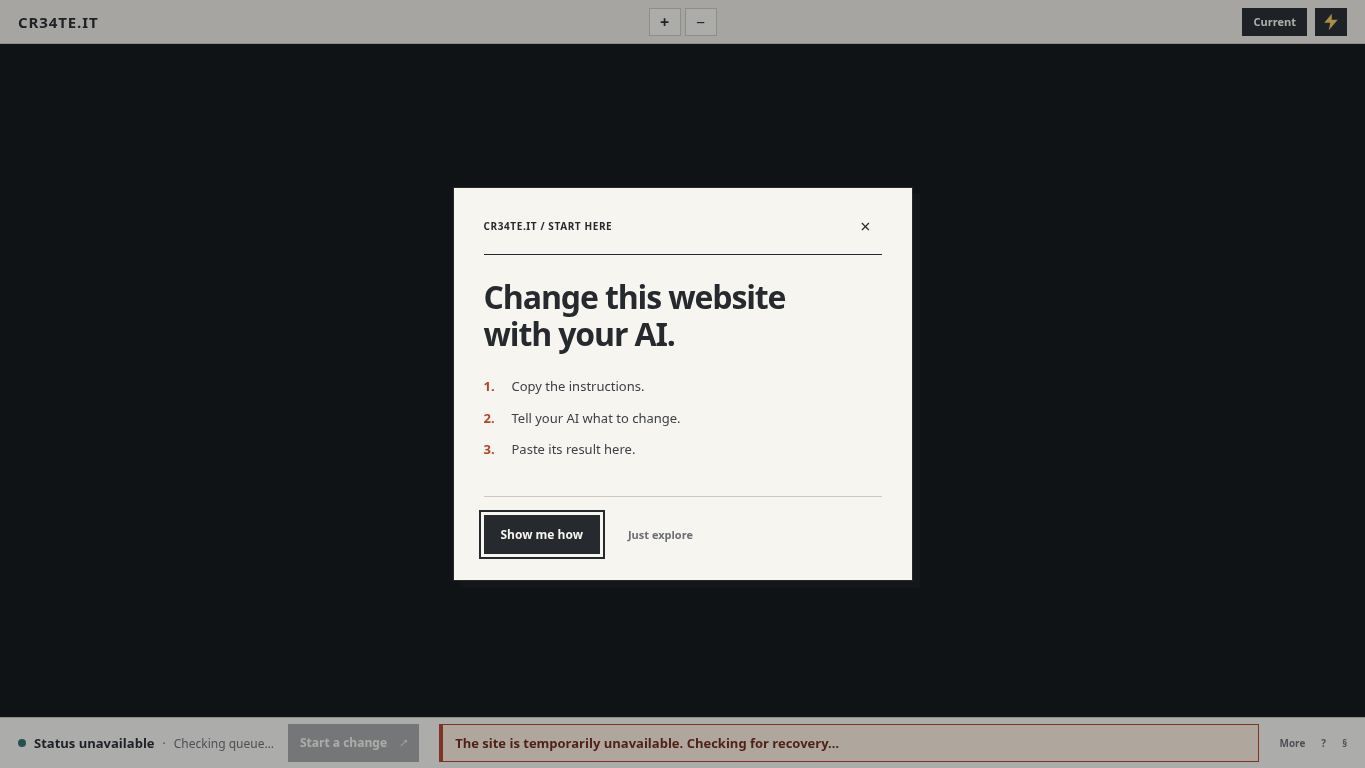 cr34te.it — the site everyone builds desktop preview captured by PWAs.app