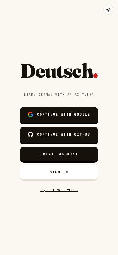 sprachschule-app mobile preview captured by PWAs.app