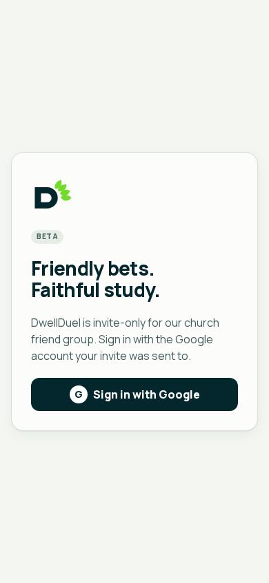 DwellDuel mobile preview captured by PWAs.app