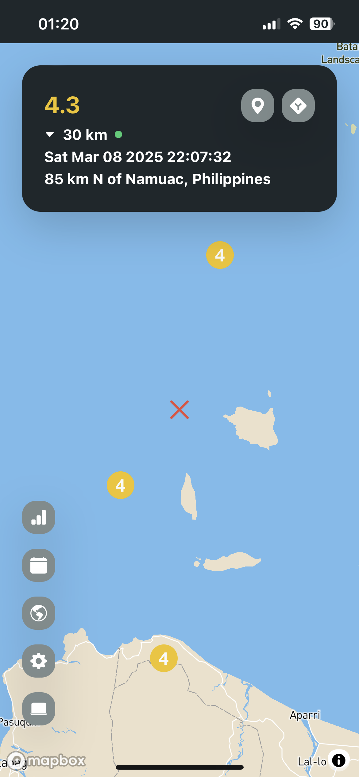EarthquakePH app preview 2
