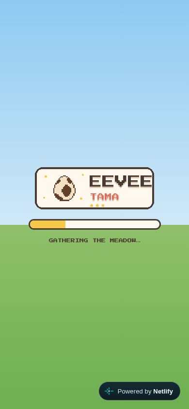 Eevee-Tama mobile preview captured by PWAs.app
