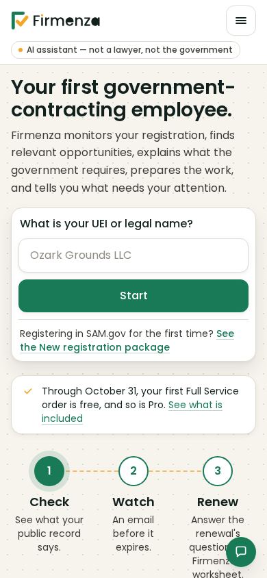 Firmenza mobile preview captured by PWAs.app