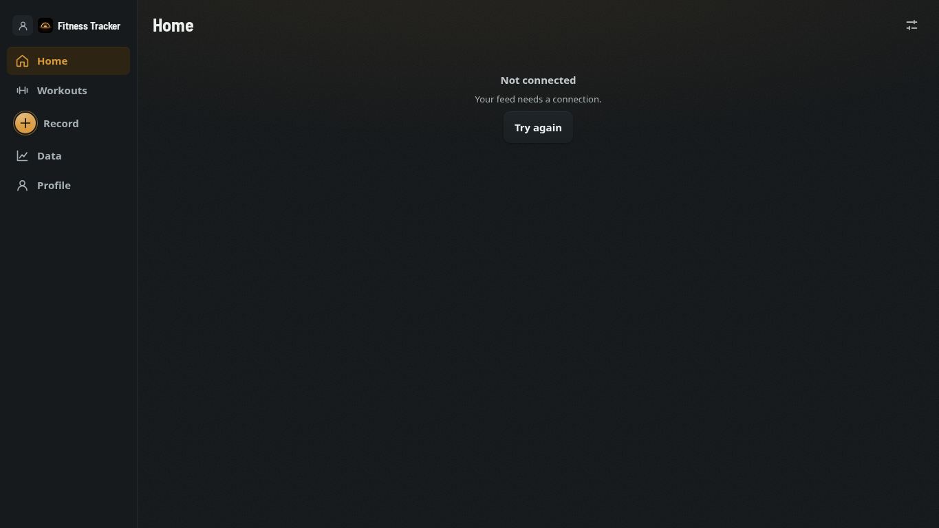 Fitness Tracker desktop preview captured by PWAs.app