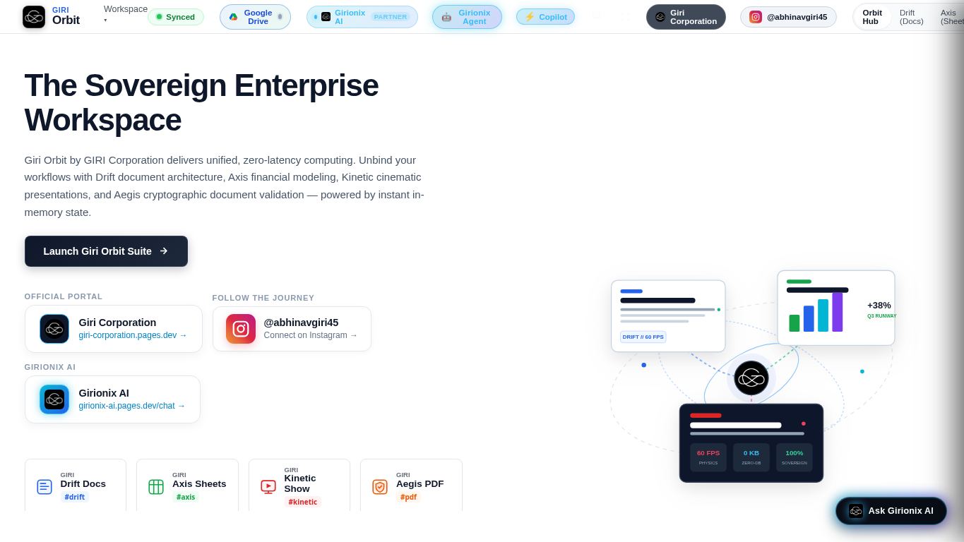 Giri Orbit — Office Suite desktop preview captured by PWAs.app