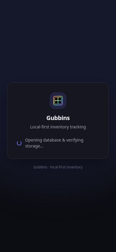 Gubbins mobile preview captured by PWAs.app