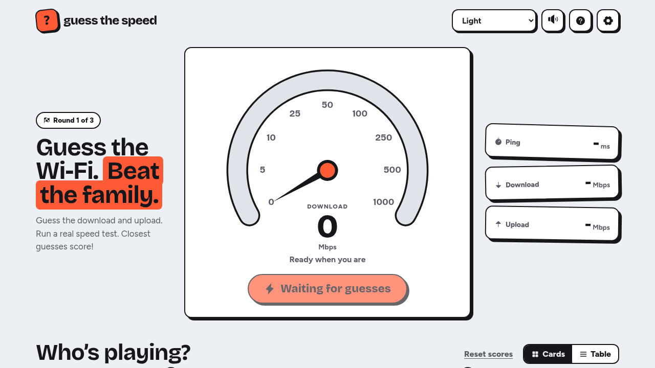 Guess the Speed on a desktop screen