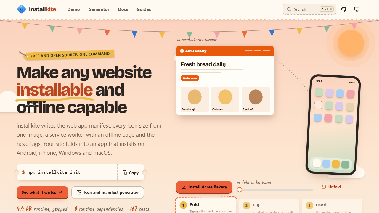installkite home page