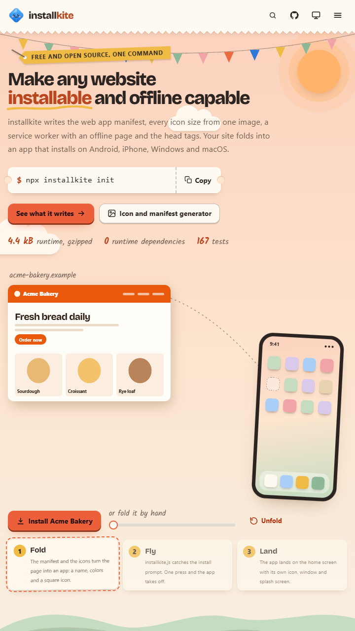 installkite home page