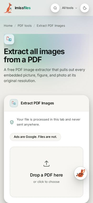 Private file tools mobile preview captured by PWAs.app