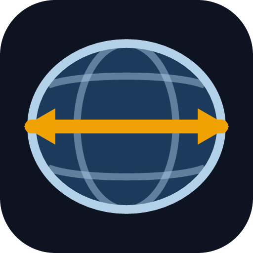 New World Size — True Size World Map logo