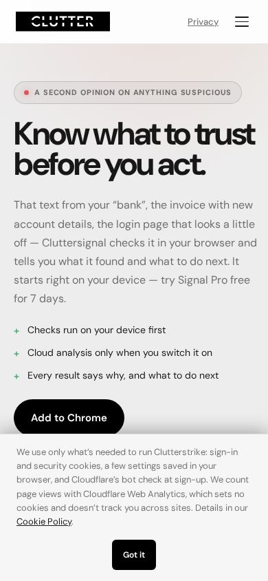 Clutterstrike mobile preview captured by PWAs.app