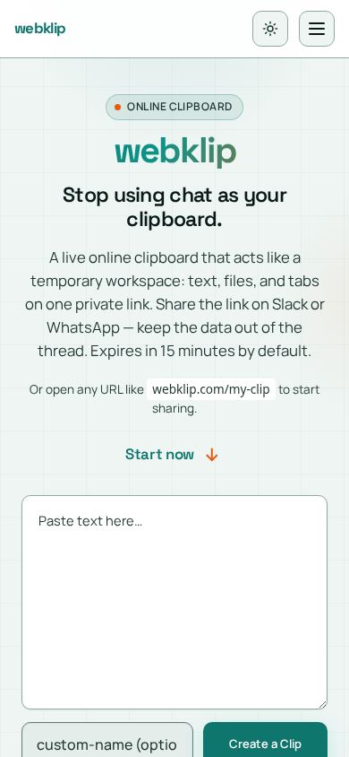 Webklip mobile preview captured by PWAs.app