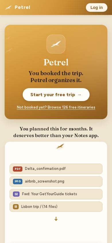 Petrel mobile preview captured by PWAs.app