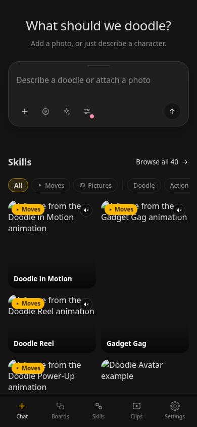 Doodle AI — AI Doodle Studio mobile preview captured by PWAs.app