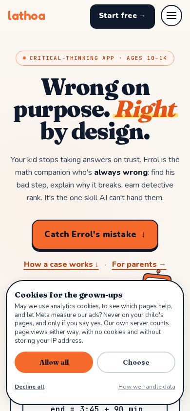 Lathoa — Can you outsmart the AI? mobile preview captured by PWAs.app