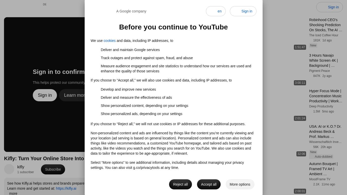 YouTube desktop preview captured by PWAs.app