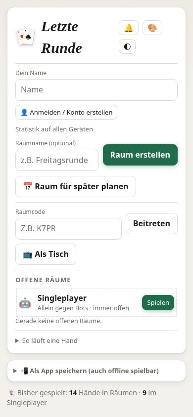 Letzte Runde mobile preview captured by PWAs.app