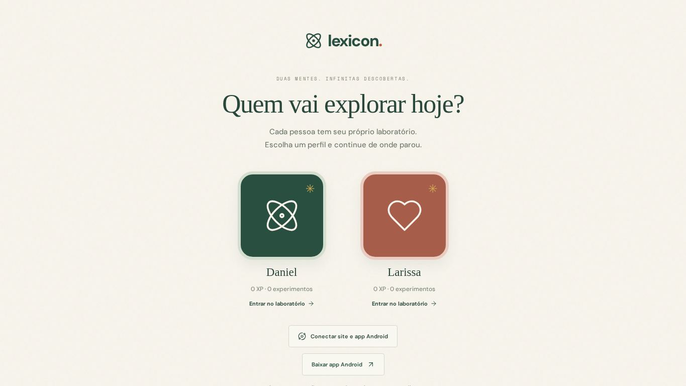 Lexicon — Laboratório de Palavras desktop preview captured by PWAs.app