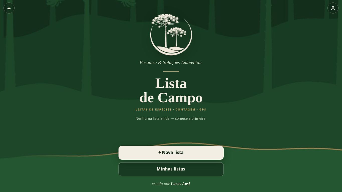 Lista de Campo desktop preview captured by PWAs.app