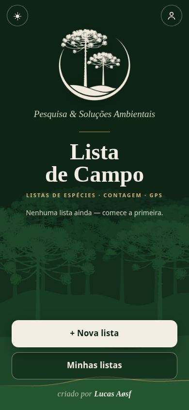 Lista de Campo mobile preview captured by PWAs.app