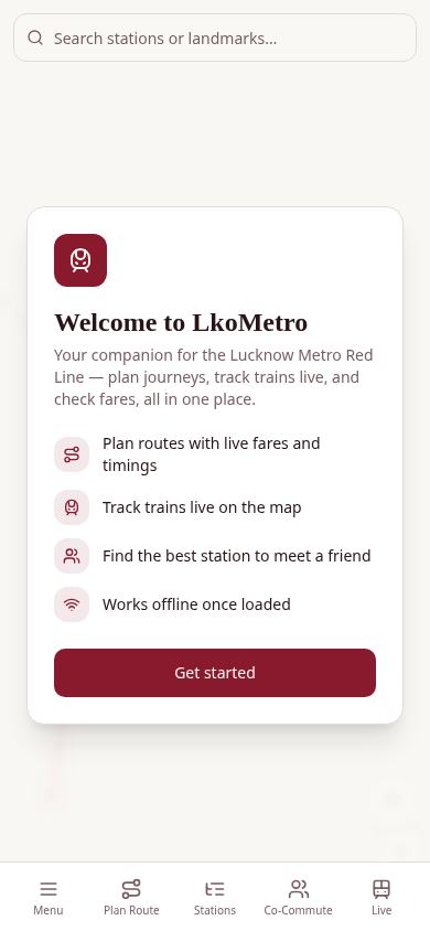 LkoMetro mobile preview captured by PWAs.app