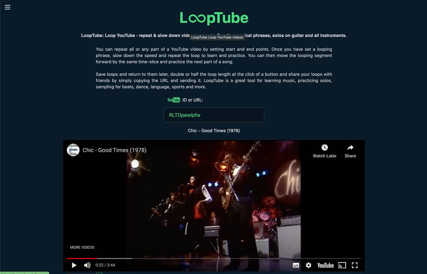 LoopTube in action