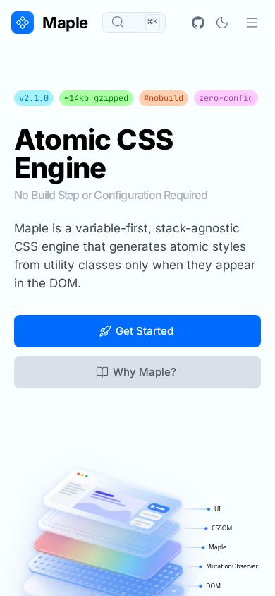Maple mobile preview captured by PWAs.app
