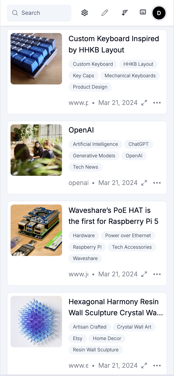Marka mobile bookmark library
