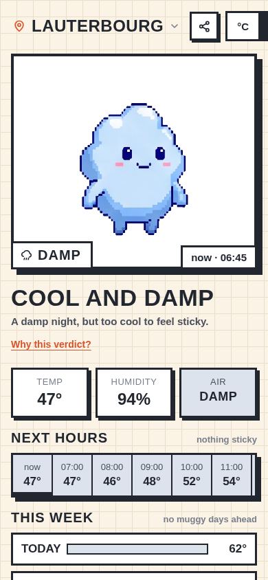 Muggy mobile preview captured by PWAs.app
