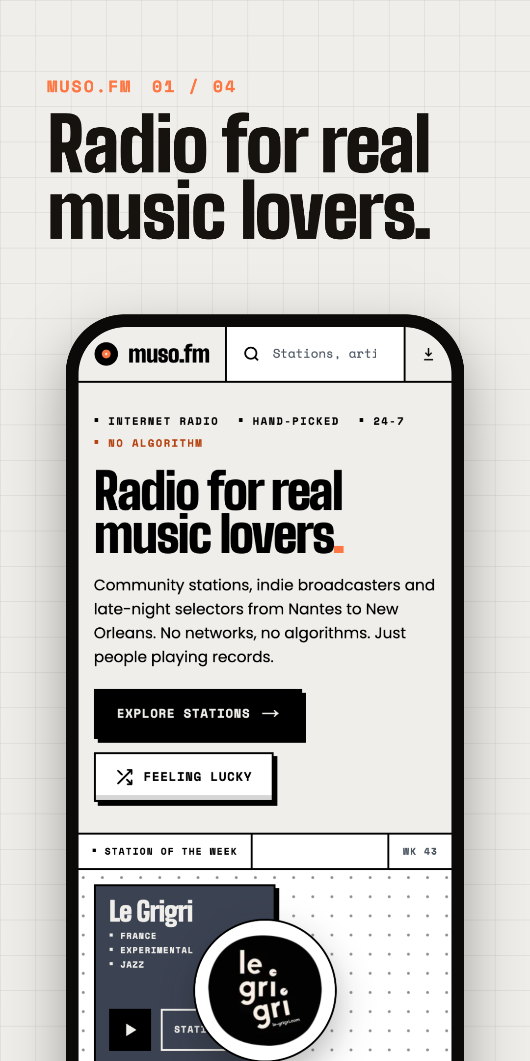 Radio for real music lovers: hand-picked stations on air now