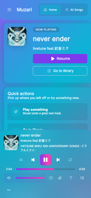 Customized with the Nebula theme and Phosphor icons on Mobile