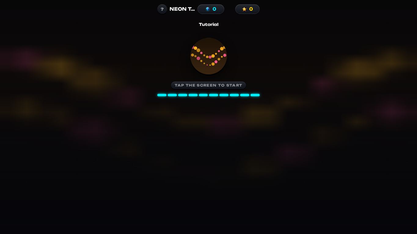 NEON TAP desktop preview captured by PWAs.app