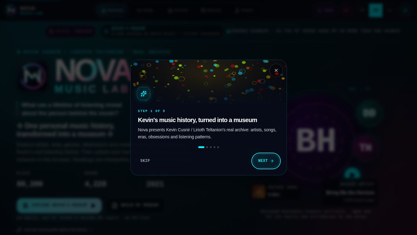Nova Music Lab desktop preview captured by PWAs.app