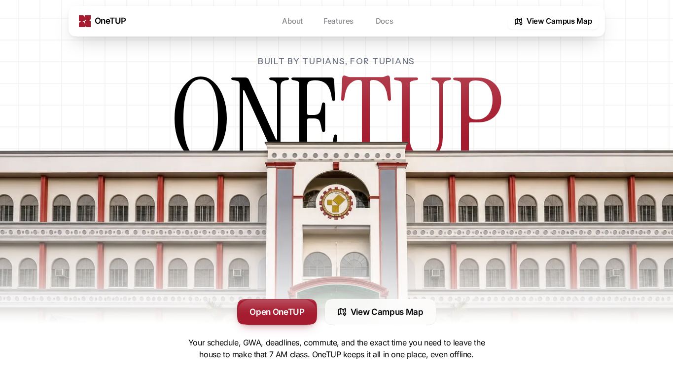OneTUP desktop preview captured by PWAs.app