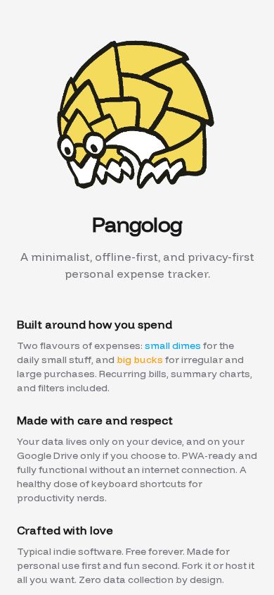 Pangolog mobile preview captured by PWAs.app