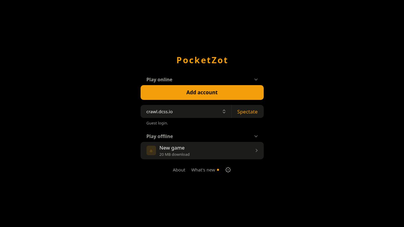 PocketZot desktop preview captured by PWAs.app