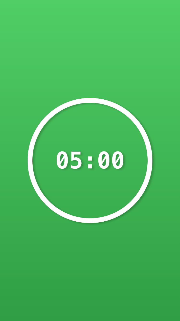 Auto switching to 5 minutes rest timer