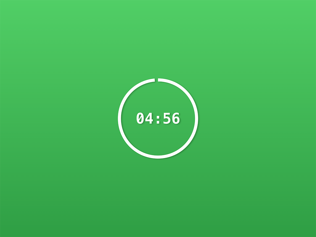 Auto switching to 5 minutes rest timer