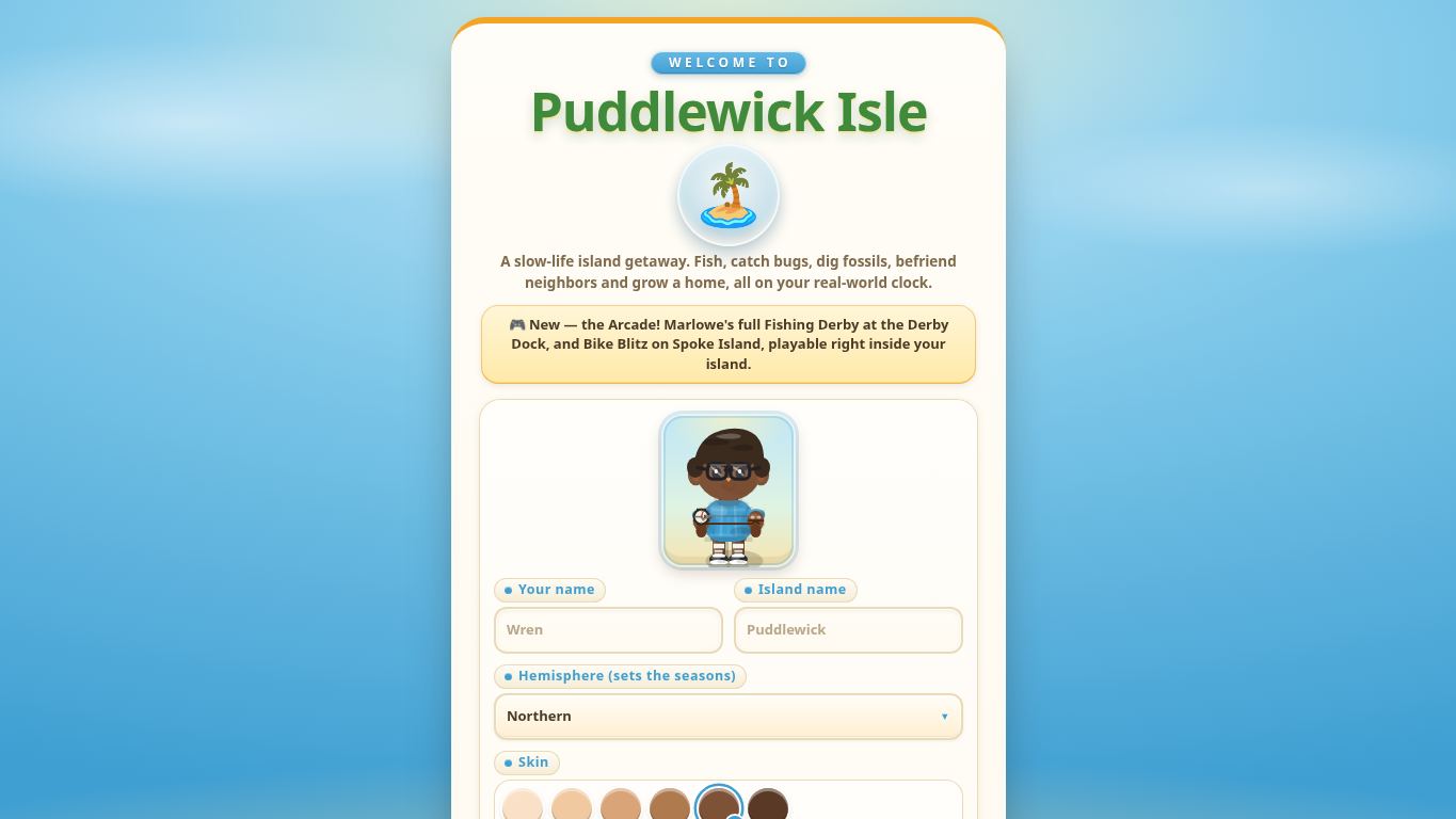 Puddlewick Isle desktop preview captured by PWAs.app