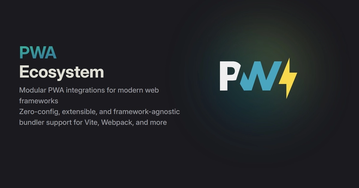 Screenshot of PWA Ecosystem