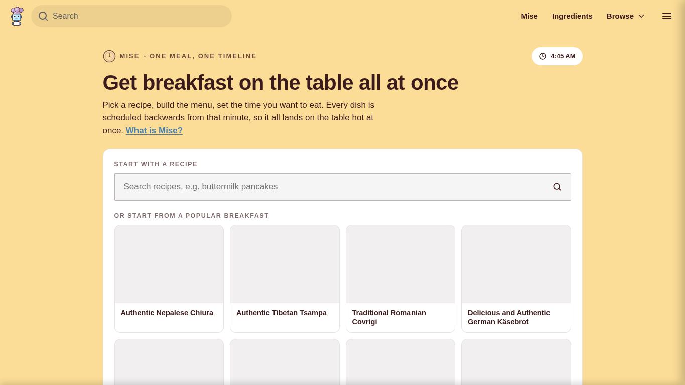 Robot Recipes desktop preview captured by PWAs.app