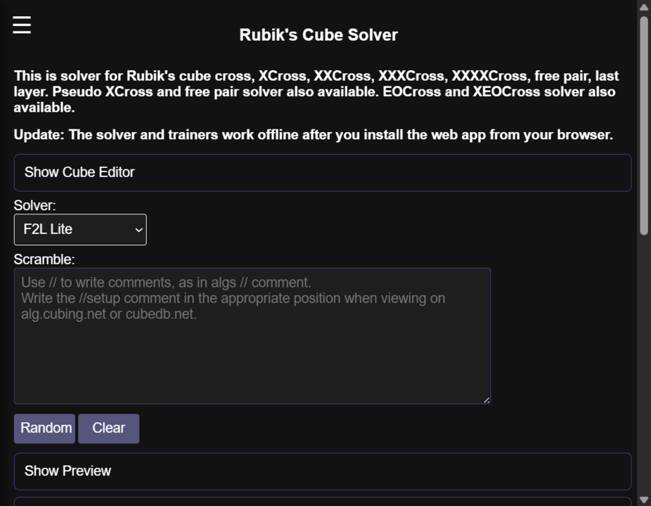 Rubik's Cube Solver wide preview 1
