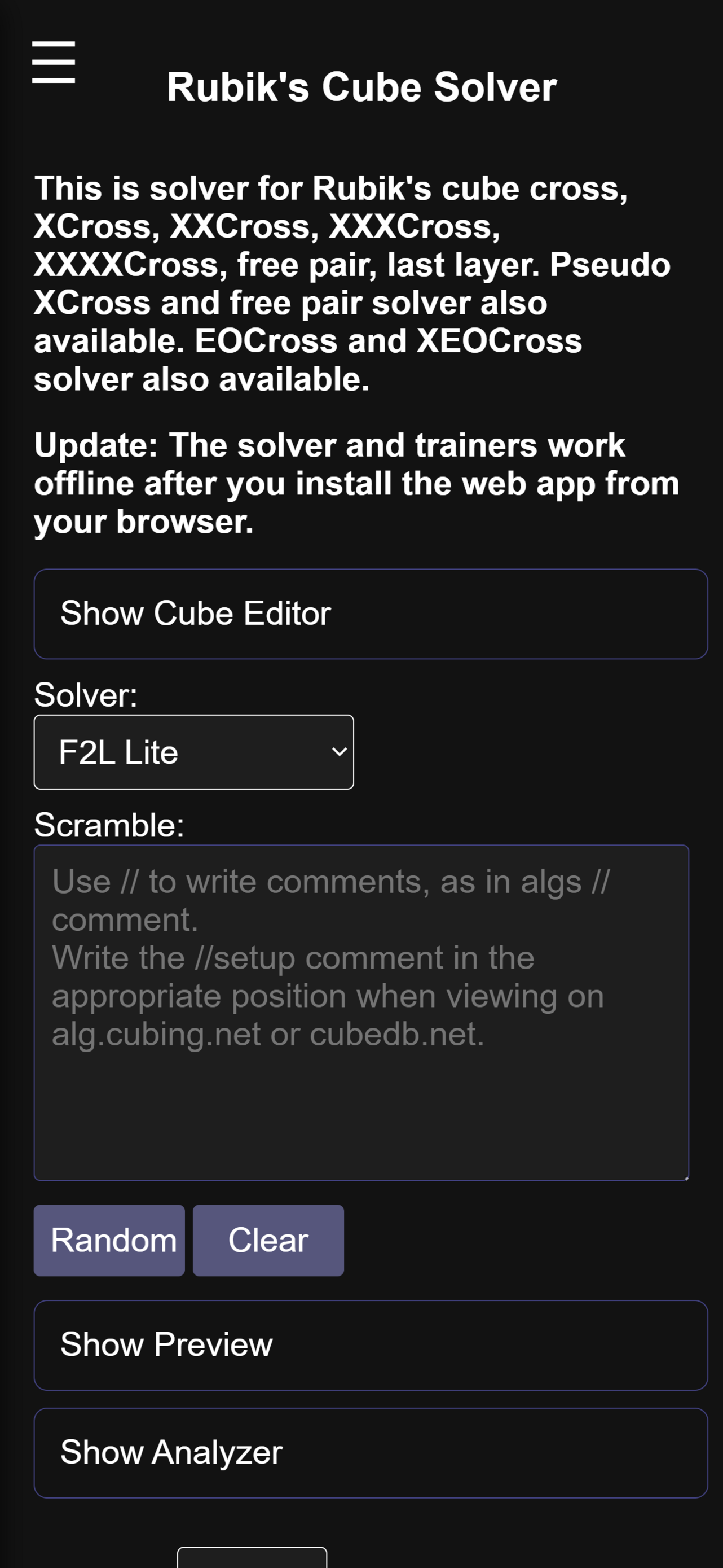 Rubik's Cube Solver app preview 2