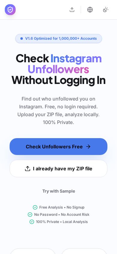 Safe Unfollow - Instagram Tracker mobile preview captured by PWAs.app