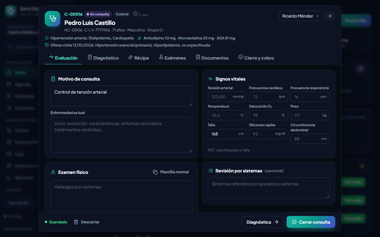 Consulta: récipe con vademécum