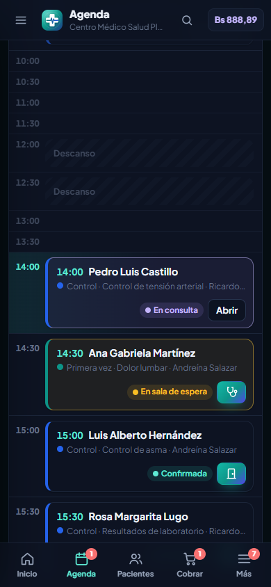 Agenda desde el teléfono