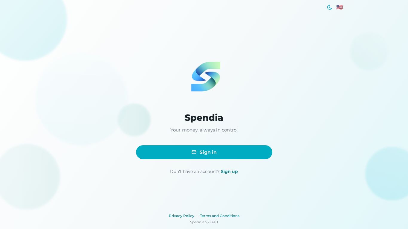Spendia — Control de gastos personales desktop preview captured by PWAs.app
