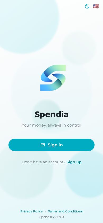 Spendia — Control de gastos personales mobile preview captured by PWAs.app